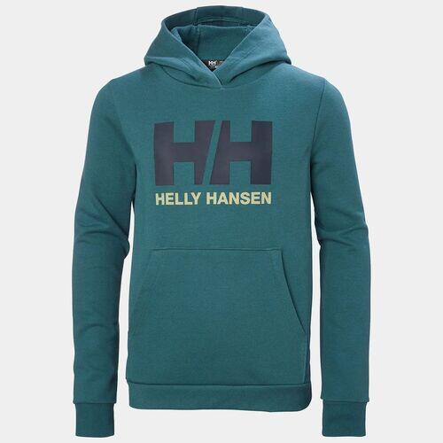 Sudadera verde Helly Hansen Logo 2.0 Juvenil Dark Creek 5/5