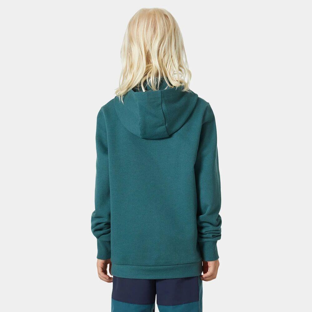 Sudadera verde Helly Hansen Logo 2.0 Juvenil Dark Creek 4/5