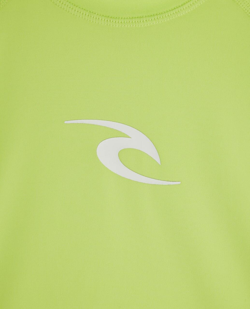 T-shirt anti-UV Garçon Waves manches courtes - Lime 2/5