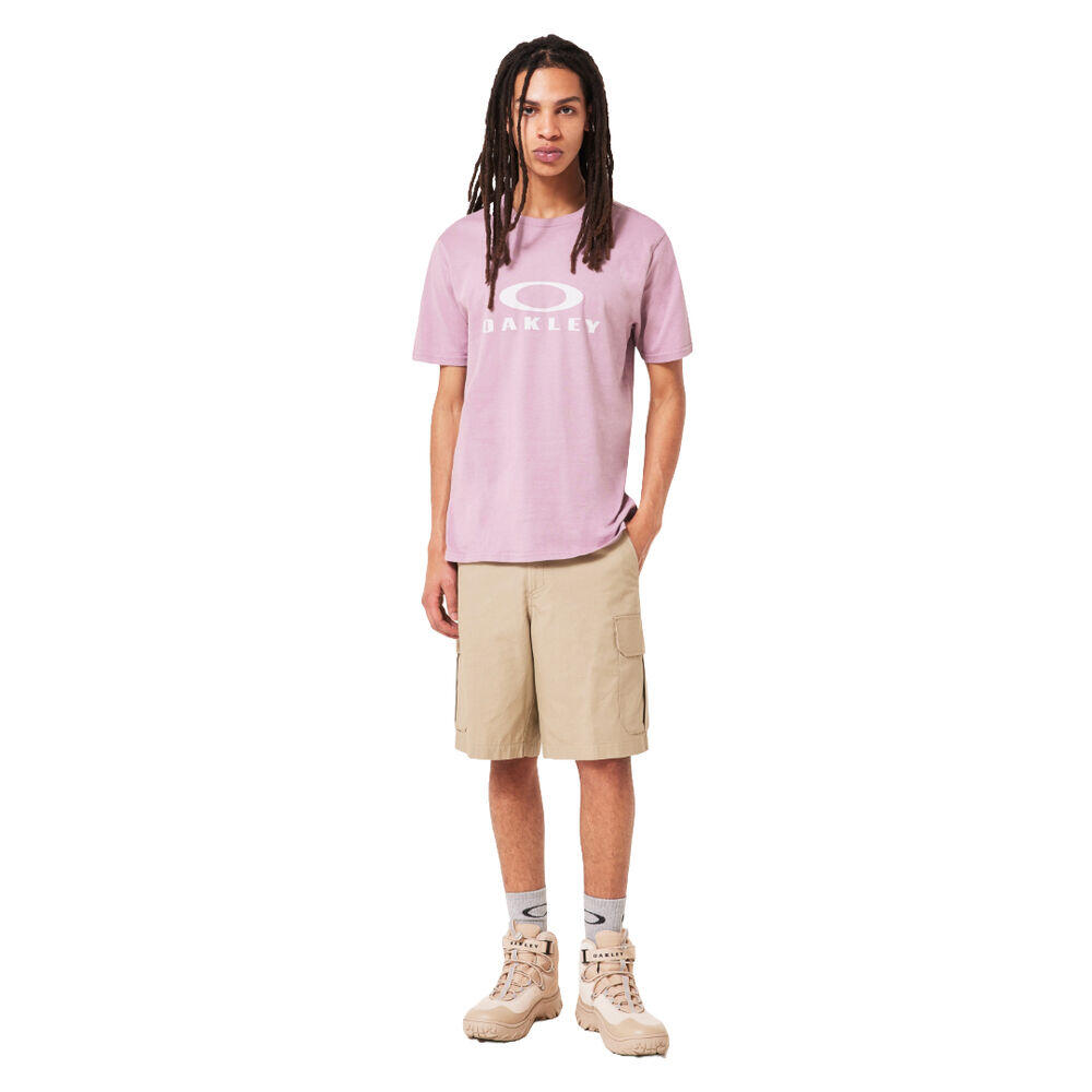 Camiseta Rosa Oakley O Bark 2.0 Toadstool de Corte Estándar y Estilo Atemporal 3/4