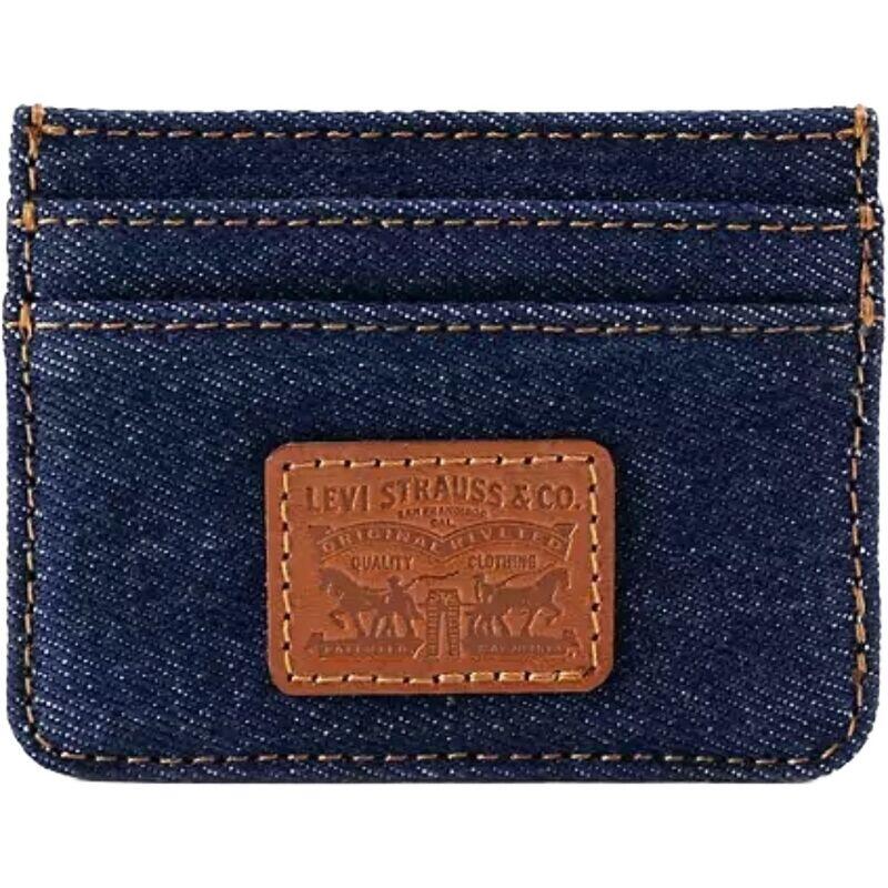 Tarjetero Vaquero Levis Denim Card Case Indigo Pequeño y Practico 1/4