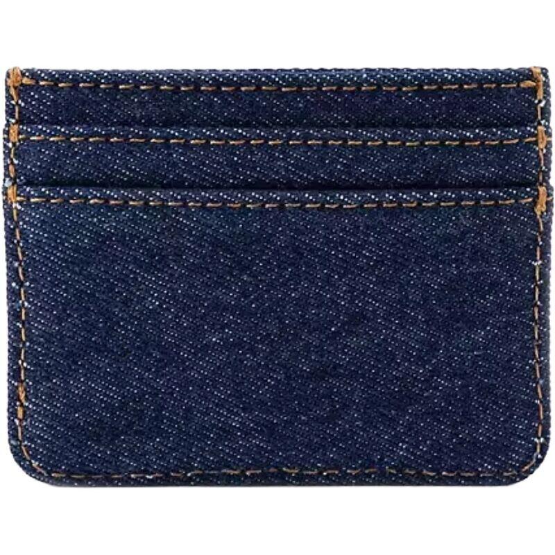 Tarjetero Vaquero Levis Denim Card Case Indigo Pequeño y Practico 3/4