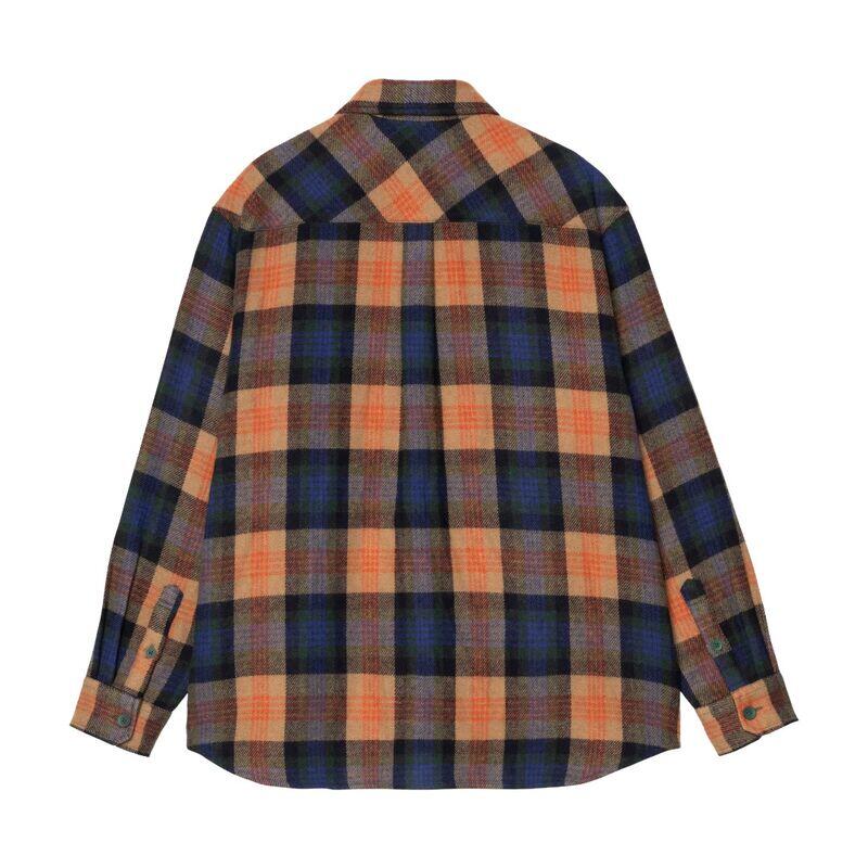 Camisa de Cuadros Carhartt Dern Shirt Dern Check, Sycamore Tree de Corte Holgado 2/5