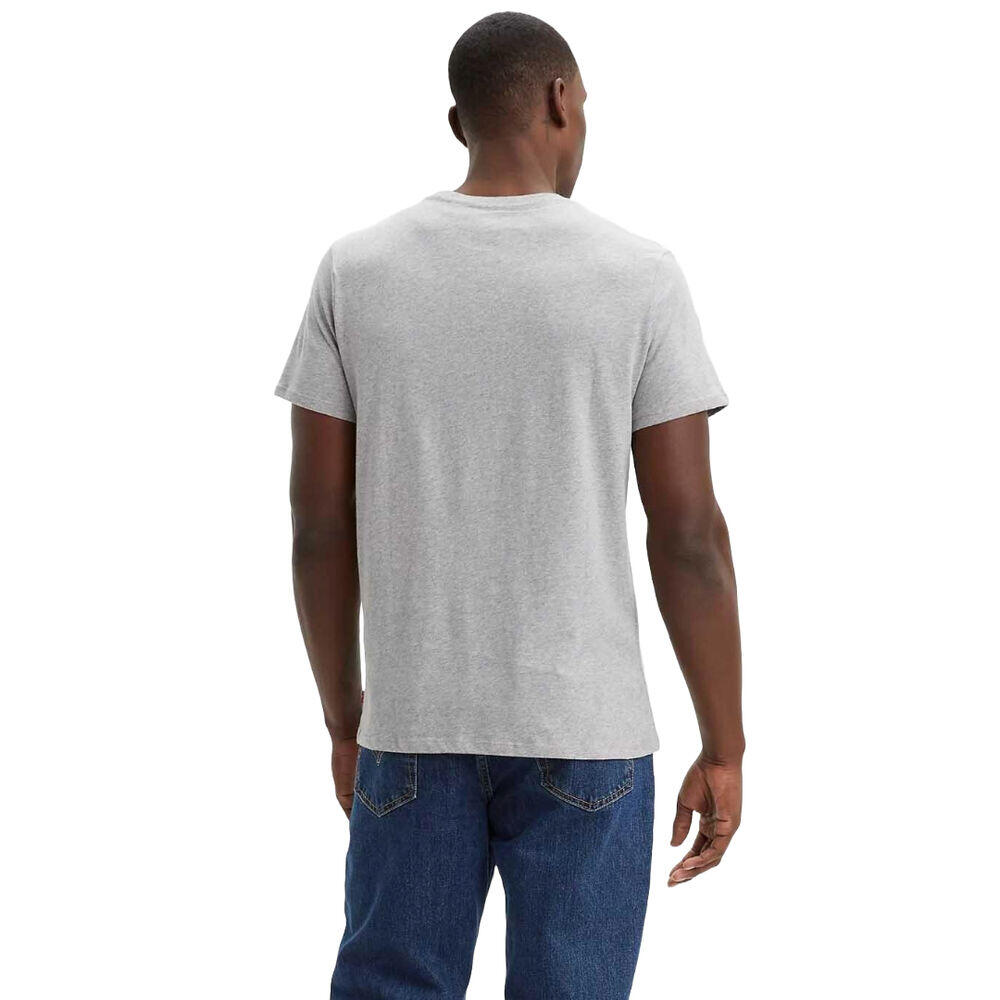 Camiseta Gris Levis Grey Ligera con Logotipo Deportivo 3/4