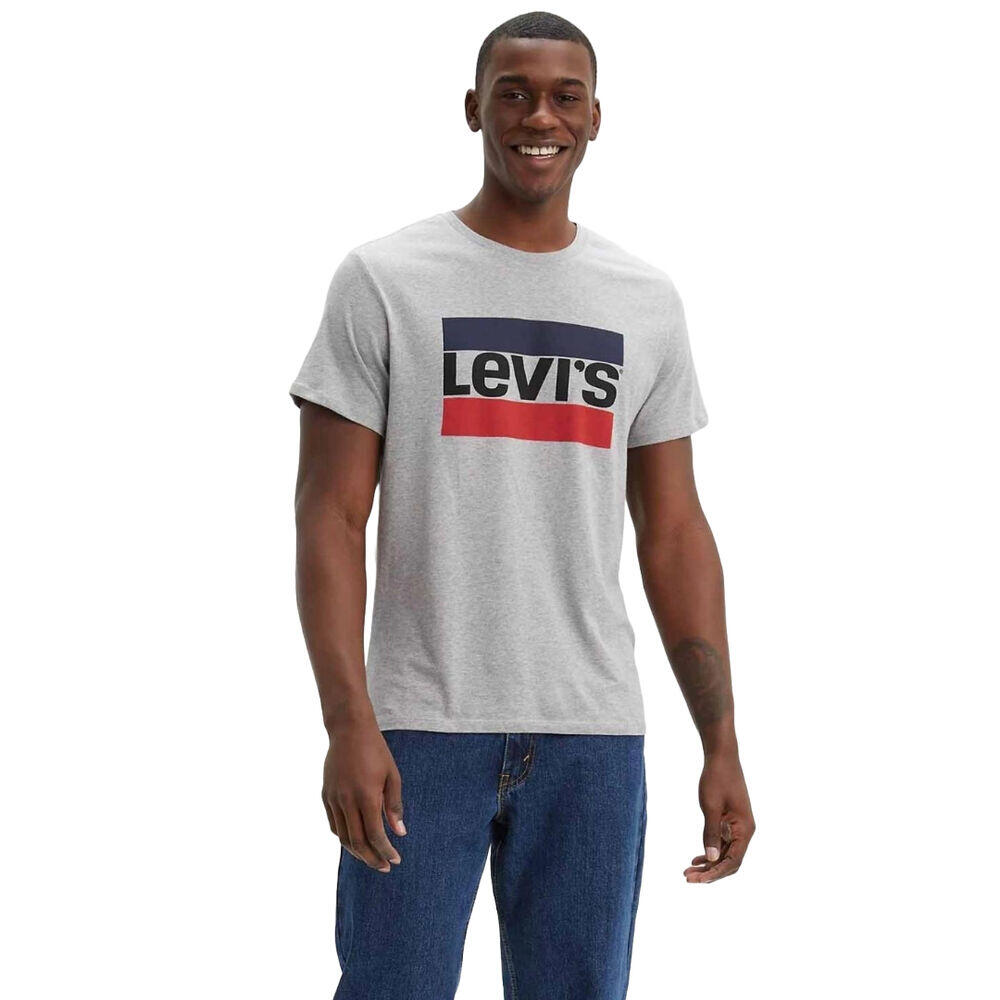 Camiseta Gris Levis Grey Ligera con Logotipo Deportivo 2/4