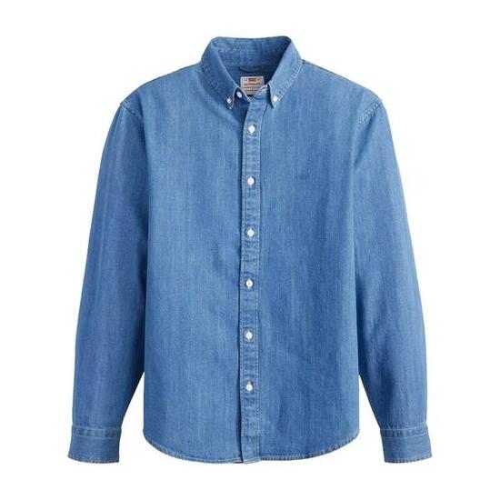Camicia Button Down Jeans Uomo Levis Authentic Blu