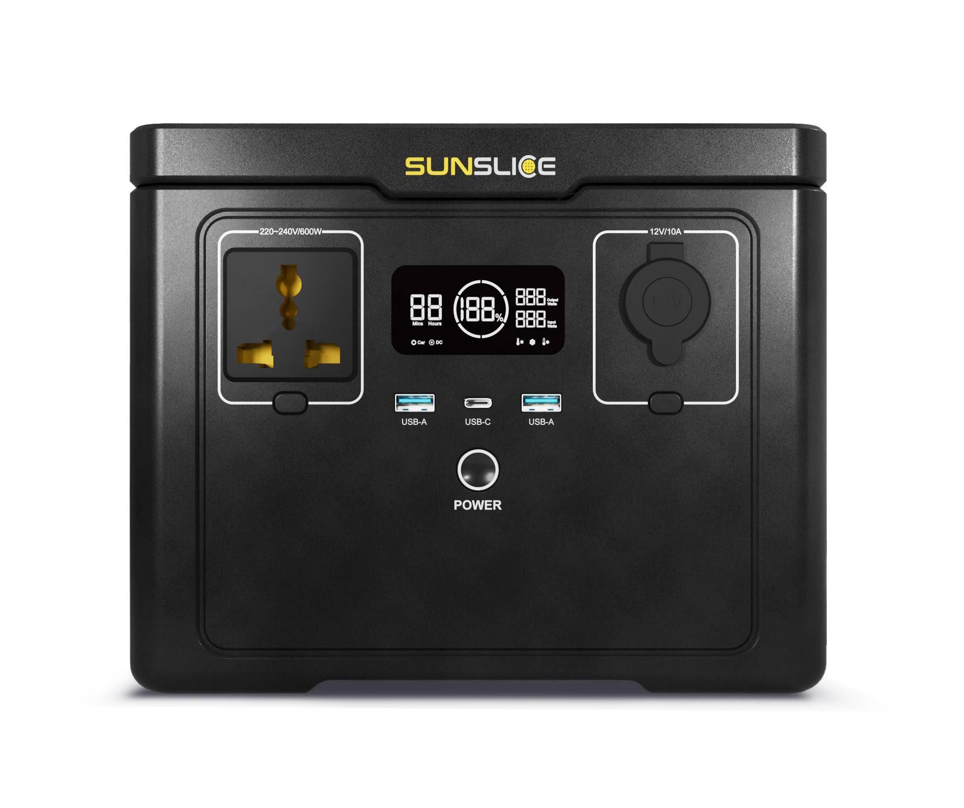 Sunslice Gravity 512Wh — Centrale Elettrica Portatile Compatta 600W 4/6