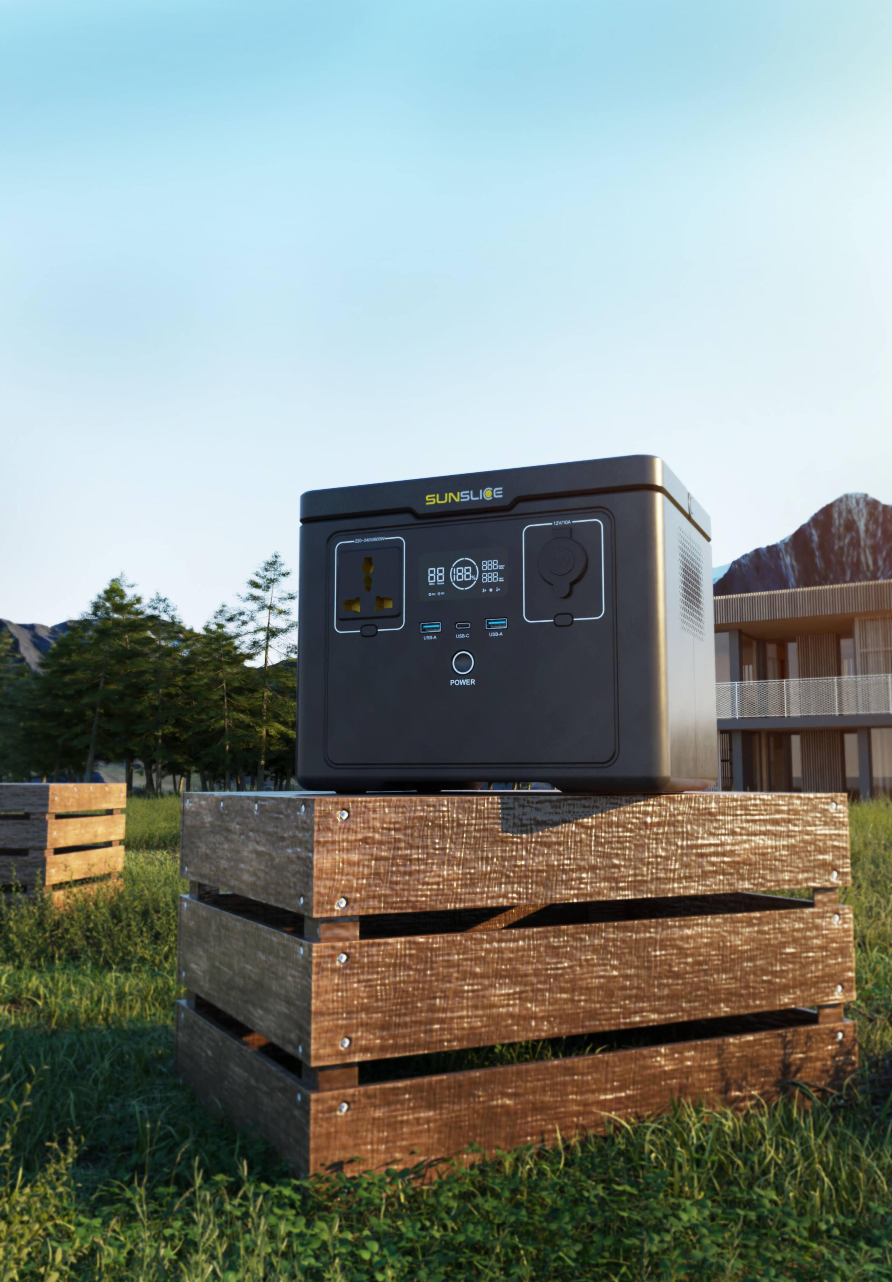 Sunslice Gravity 512Wh — Centrale Elettrica Portatile Compatta 600W 6/6