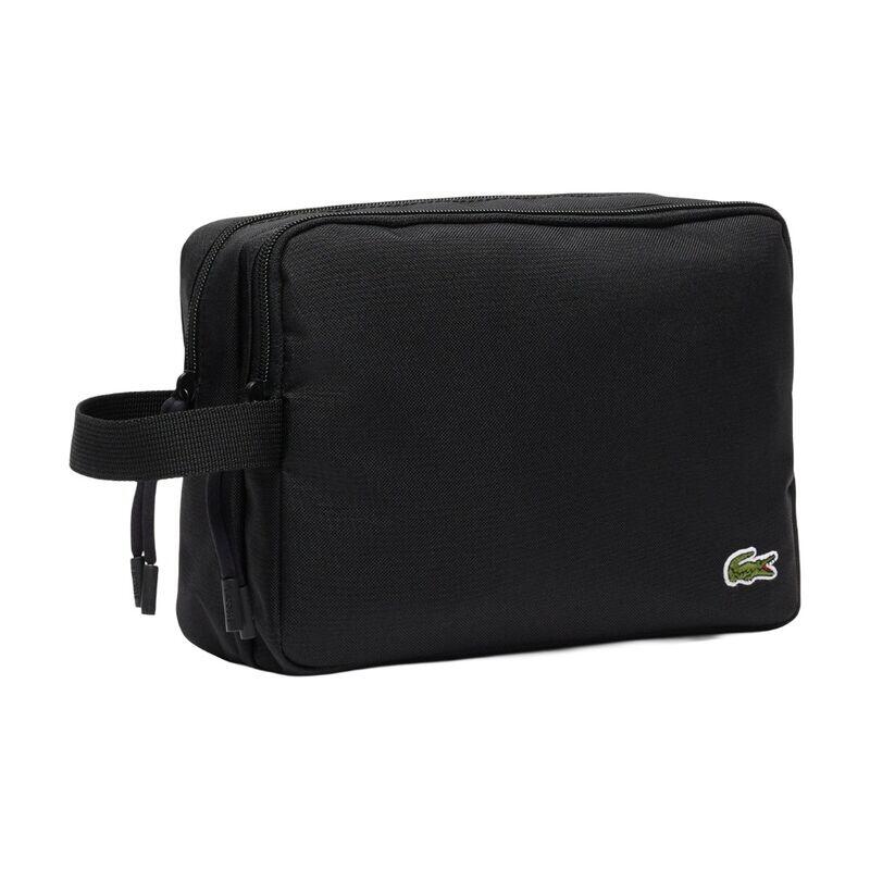 Neceser Negro Lacoste Neocroc Noir de Lineas Clásicas y Elegantes 3/4