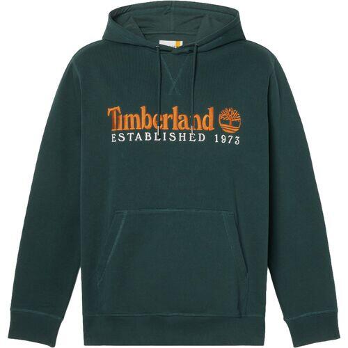 Sudadera Verde Timberland 1973 Embroidered Logo Loopba Green Con Capucha 5/5