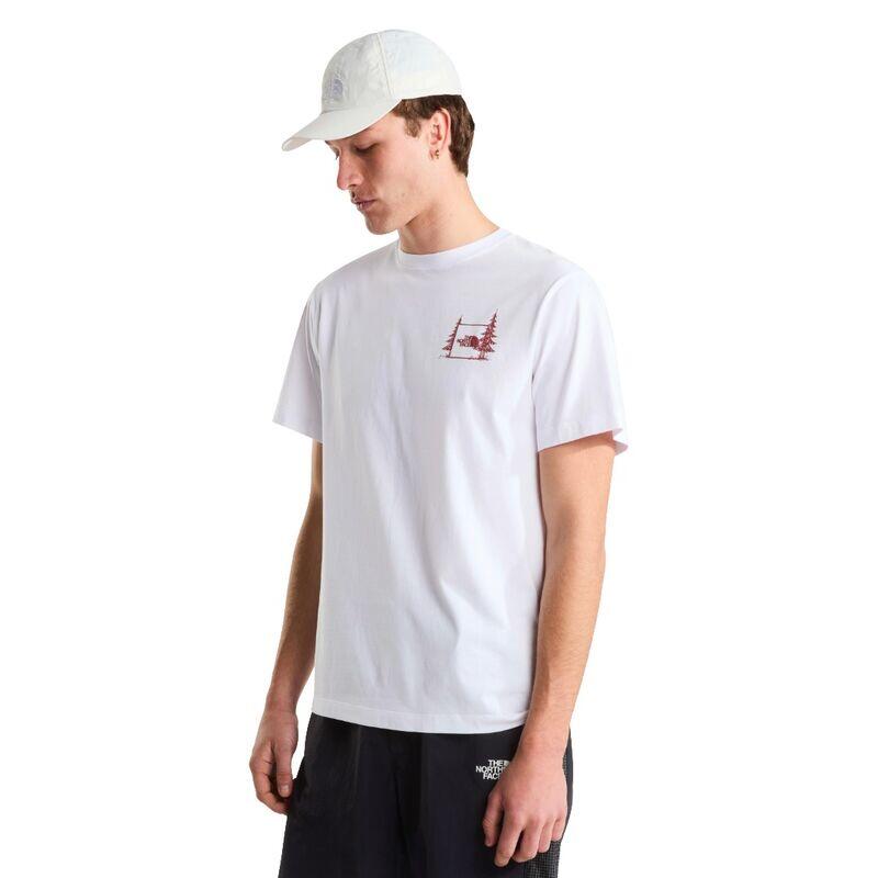 Camiseta Blanca The North Face Camping Relaxed Short White de Corte Holgado 3/5