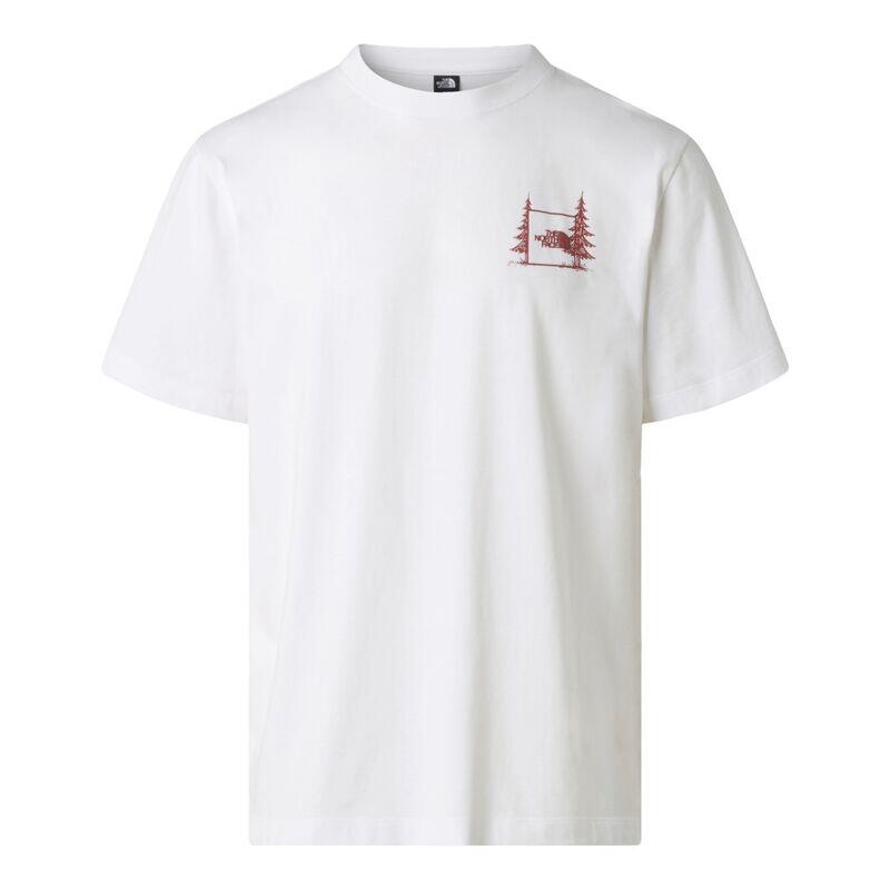 Camiseta Blanca The North Face Camping Relaxed Short White de Corte Holgado 2/5