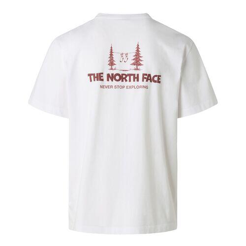 Camiseta Blanca The North Face Camping Relaxed Short White de Corte Holgado 5/5