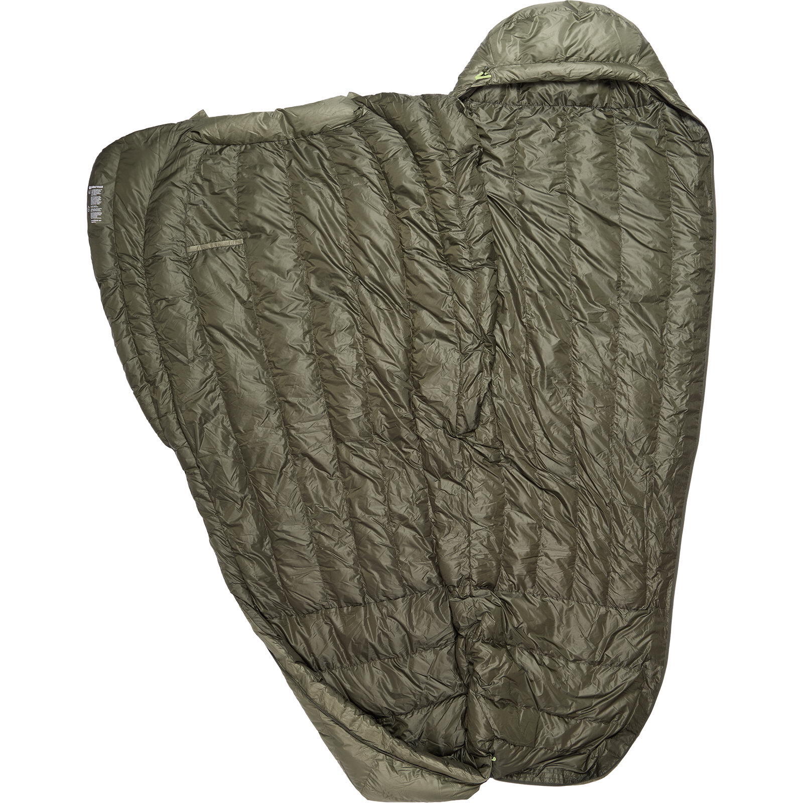 Daunen-Schlafsack HiberNest 30 olive grove-nori 3/7