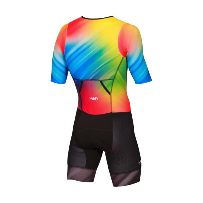 Mako Men’s Pro Set-in Fade-Out Rainbow Triathlon Suit 2/2
