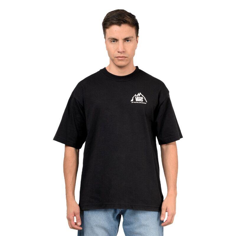 Camiseta Negro Vans Crestline Black de Corte Relajado y Gráfico en el Pecho 3/4