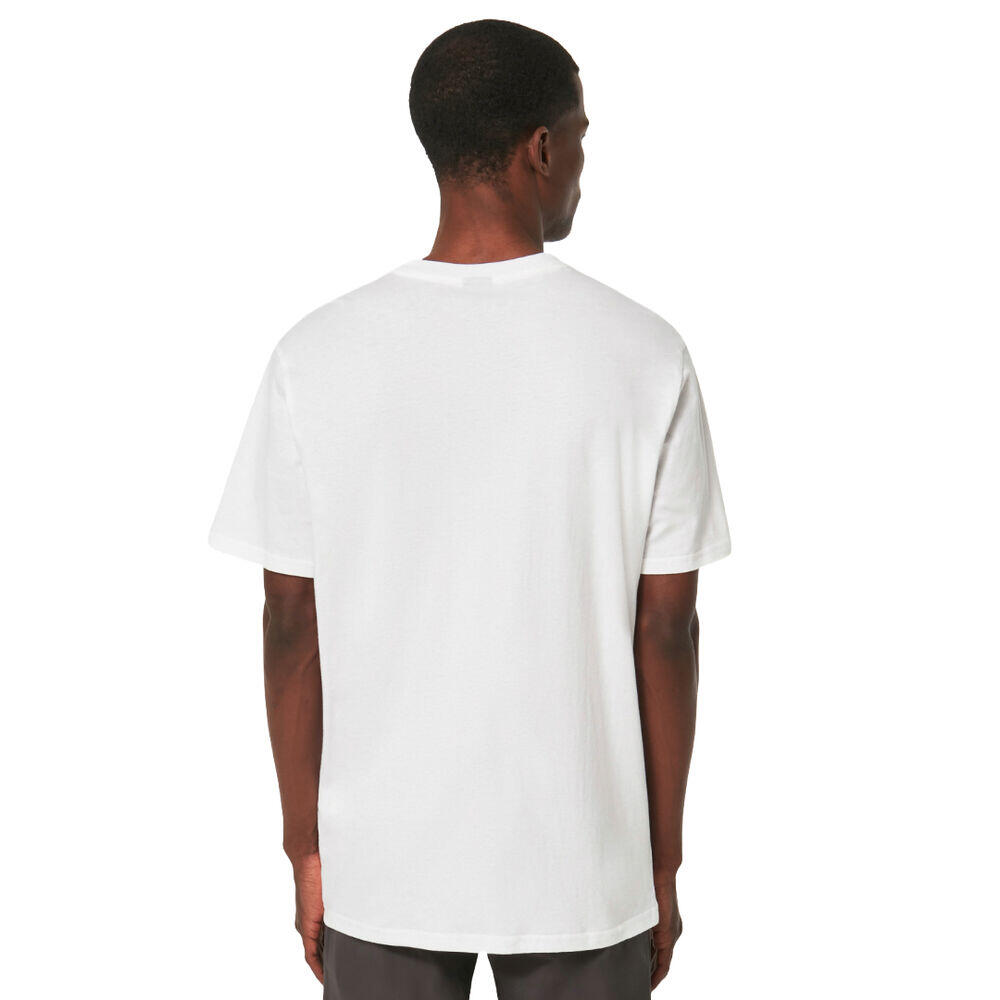 Camiseta Blanca Oakley O Bark 2.0 White de Corte Estándar y Estilo Atemporal 4/5