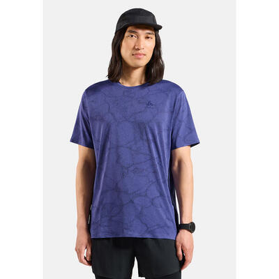 Odlo odlo t-shirt crew neck s/s zeroweight engineered chill-tec skipper blue