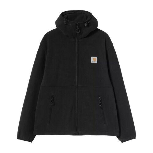 Chaqueta Negra Carhartt Delineador Blevin Black de Tejido Polar Cálida y Cómoda 4/4