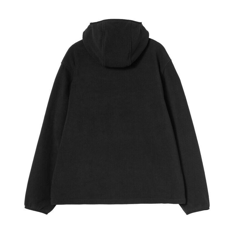 Chaqueta Negra Carhartt Delineador Blevin Black de Tejido Polar Cálida y Cómoda 2/4