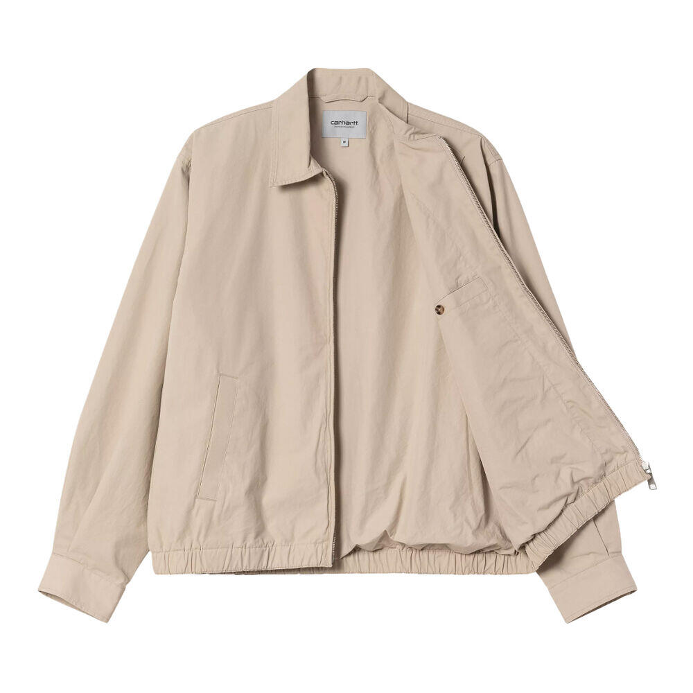Chaqueta Beige Carhartt Duke Jacket Wall/Wax Suave Y Ligera 3/5
