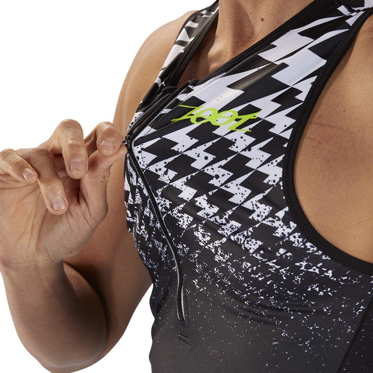 Camiseta Triatlon Sin mangas Hombre ZOOT AERO ULTRA Negro Estampada 5/7