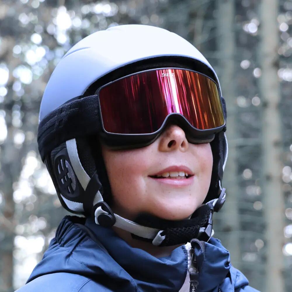 Skimaske ALLOS 6-10 Jahre Black Red. 3/6