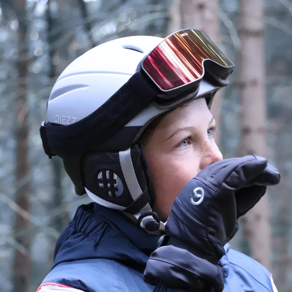 Skimaske ALLOS 6-10 Jahre Black Red. 4/6