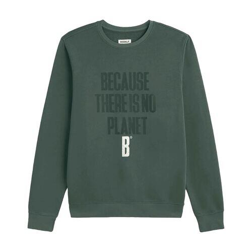 Sudadera Verde Ecoalf Bardera Green Shadow con Estampado Frontal 5/5