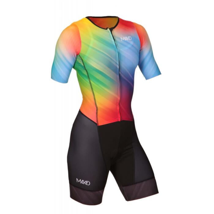 Triathlonbekleidung Damen Mako Pro Set-In Fade-Out Rainbow 2/3