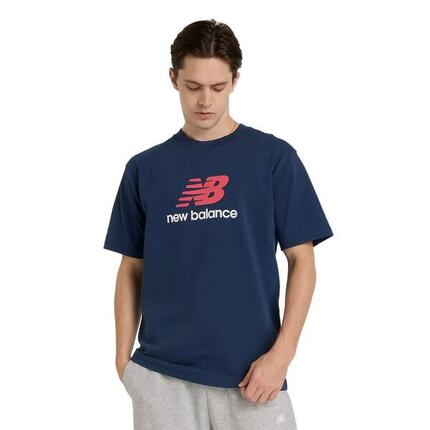 Camiseta Azul New Balance Athletics Logo T-Shirt Nb Navy