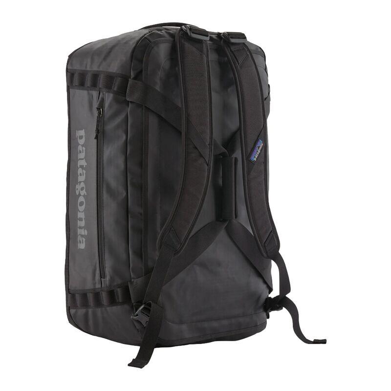 Bolsa Gris Patagonia Hole® Duffel 55L Black con Base Acolchada 3/4