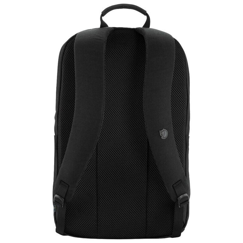 Mochila Negra Fjallraven Raven 28L Black Black Amplia y Resistente 3/4