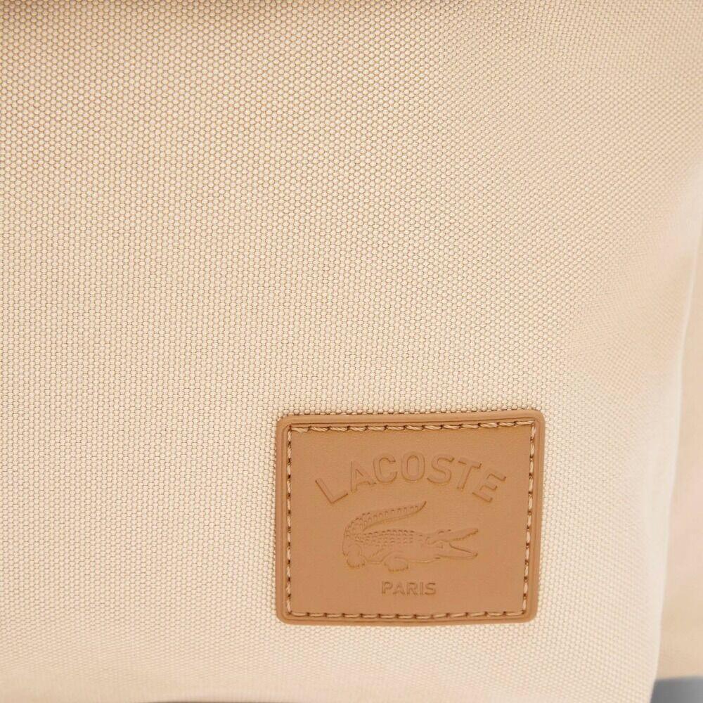 Mochila Beige Lacoste Casual Croc Viennois Ligera Y Práctica 2/4