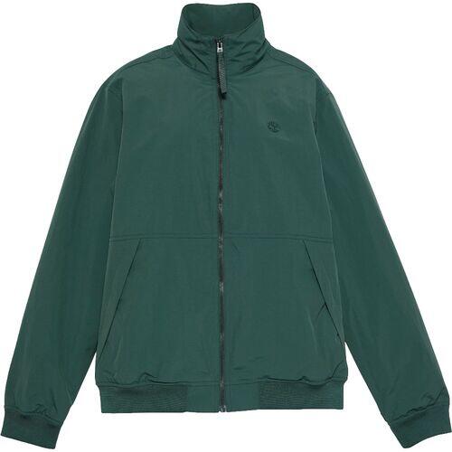 Chaqueta Verde Timberland Bómber Impermeable Sailor Green Con Capucha Plegable 5/5
