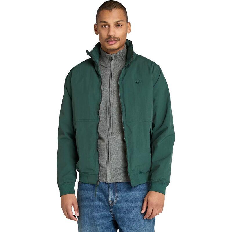 Chaqueta Verde Timberland Bómber Impermeable Sailor Green Con Capucha Plegable 4/5