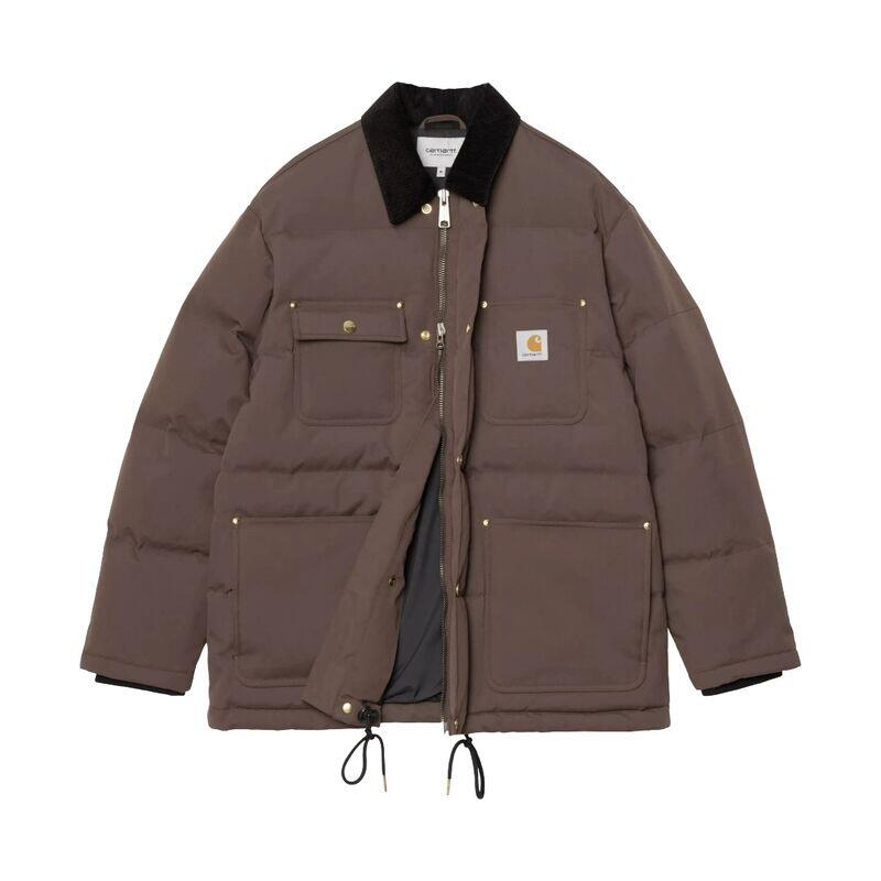 Cazadora Marrón Carhartt Rayler Jacket Tobacco Cálida y Duradera 2/4