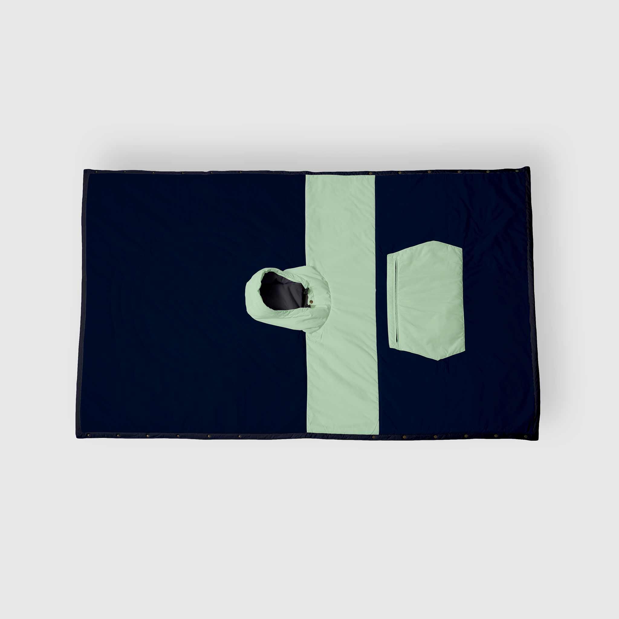 Couverture Poncho Trooper Ocean Navy/Cameo Green 2/4
