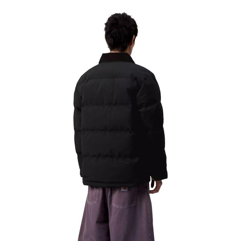 Cazadora Negra Carhartt Rayler Jacket Black Cálida y Duradera 4/5