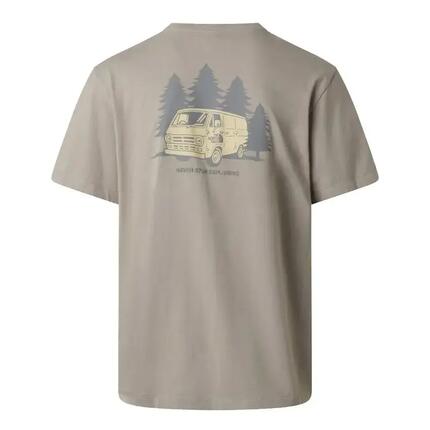 Camiseta Gris The North Face con Estampado Van Life Stone Slab de Corte Holgado
