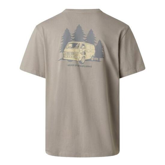 Camiseta Gris The North Face con Estampado Van Life Stone Slab de Corte Holgado
