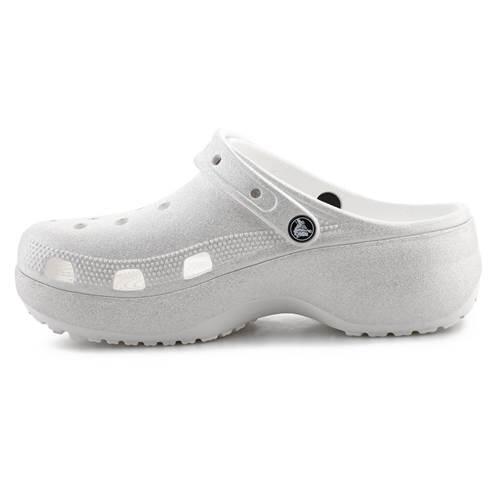Chaussures universel femmes Crocs Classic Platform Glitter Clog W Chalk 3/5