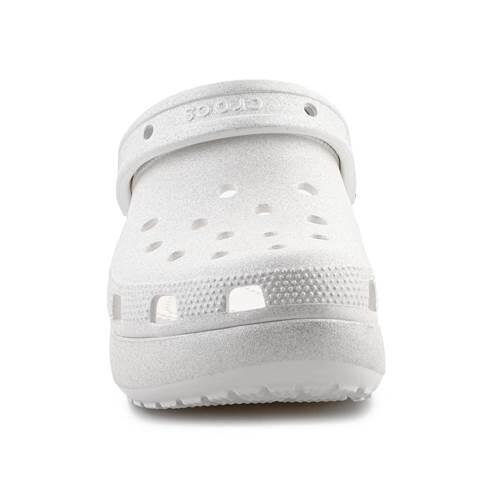 Chaussures universel femmes Crocs Classic Platform Glitter Clog W Chalk 2/5