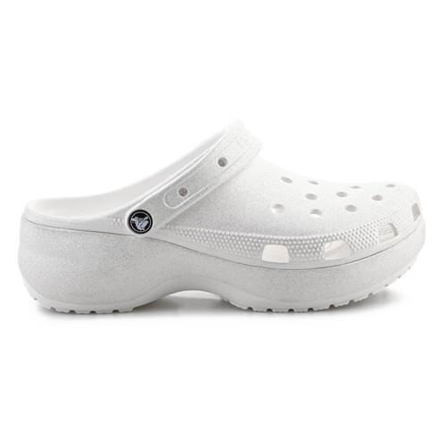 Chaussures universel femmes Crocs Classic Platform Glitter Clog W Chalk 4/5