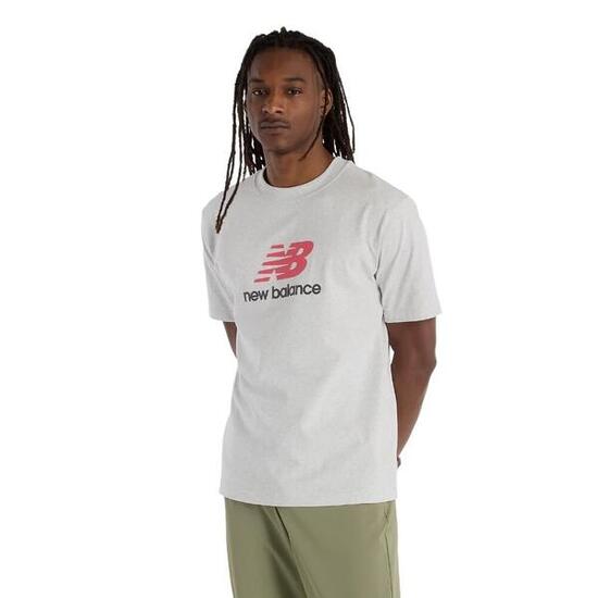 Camiseta Gris New Balance Athletics Logo T-Shirt Ash Heather