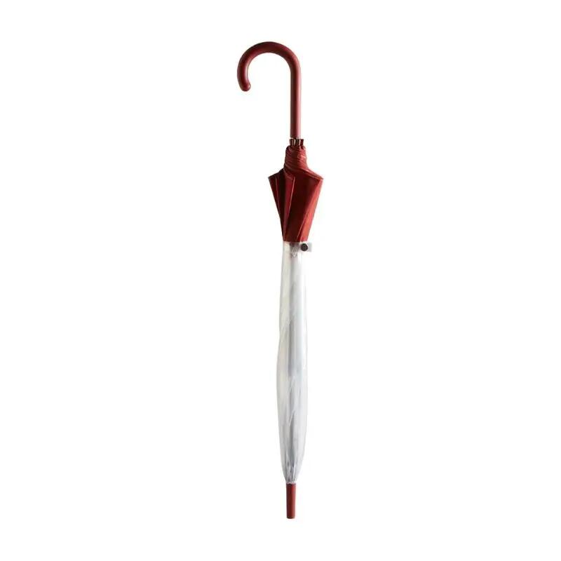 Paraguas Hunter Rojo y Transparente Original Moustach Bubble Military Red 2/4