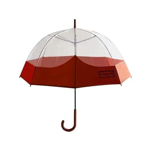 Paraguas Hunter Rojo y Transparente Original Moustach Bubble Military Red 4/4