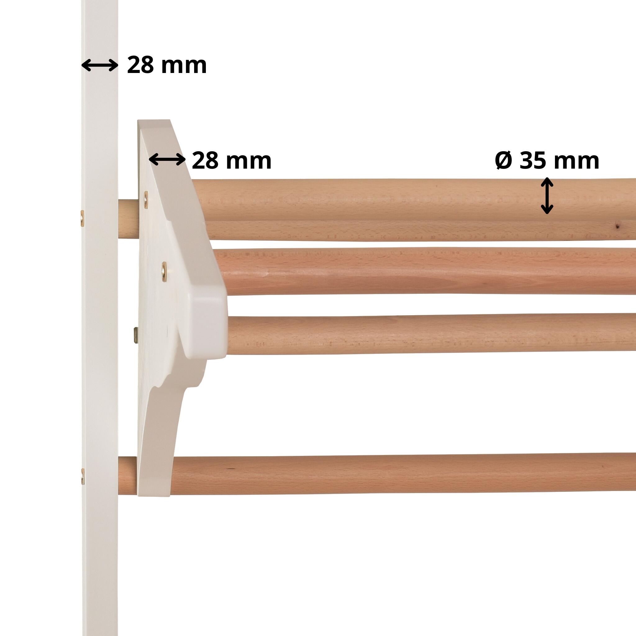 Zweedse wand met dip bars & afneembare stang PRO 2 6/6