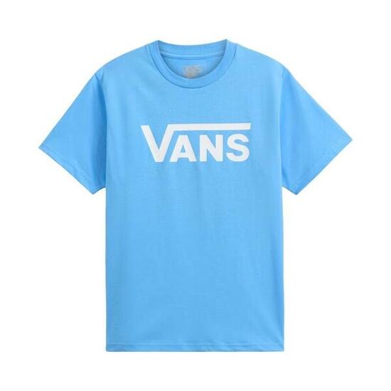 Camiseta Azul Vans Classic Tranquil Blue Kids de Corte Regular