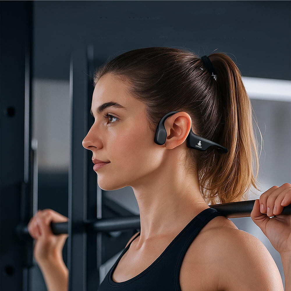 Cuffie sportive wireless impermeabili a conduzione ossea FitBeat Pro 6/7
